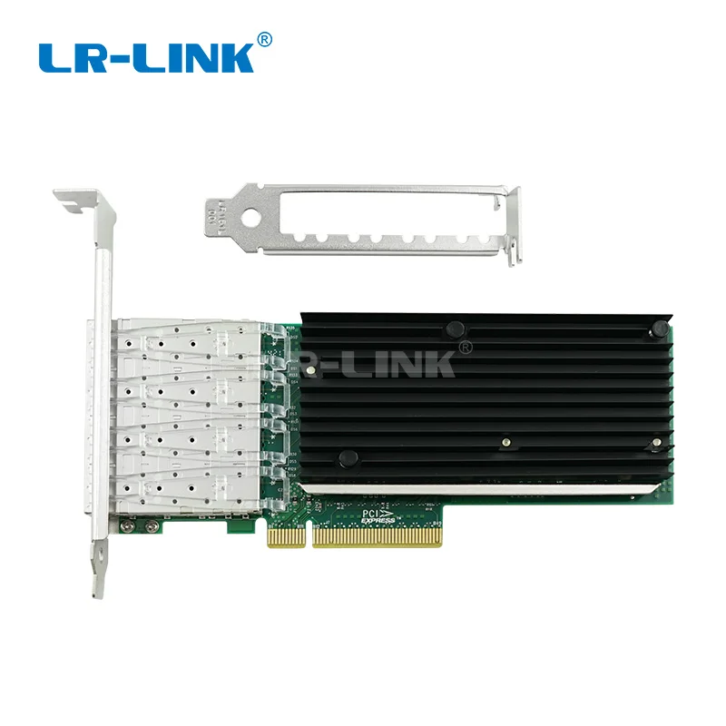 LR LINK 9804BF 4SFP + 10 Гб четырехпортовый PCI E X8 Ethernet конвергентный сетевой сервер адаптер