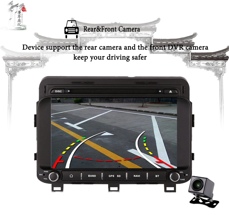 Perfect 8" HD 1024*600 Octa Core Android 9.0 64G Car DVD GPS Navigation Player for kia Optima K5 2014 2015 2016 Head Unit Tape Recorder 14