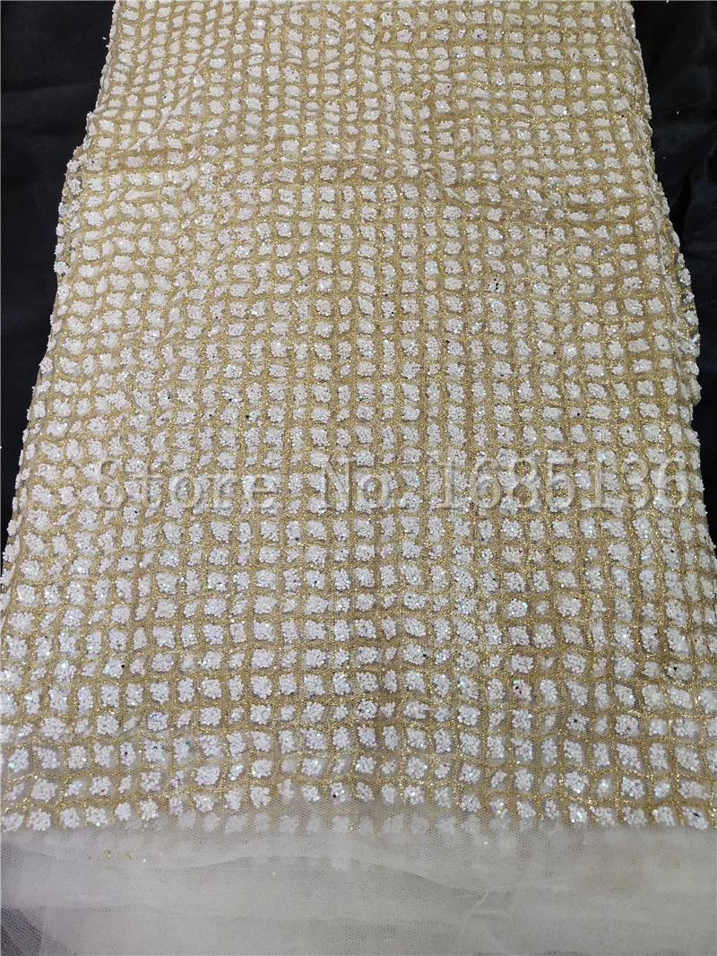 

Африканское блестящее кружево с вышивкой высокого качества