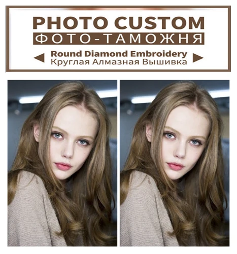 

Diamond Embroidery Custom Photo Cross Stitch 5D DIY mosaic cutom picture diamond Painting rhinestones Christmas gift