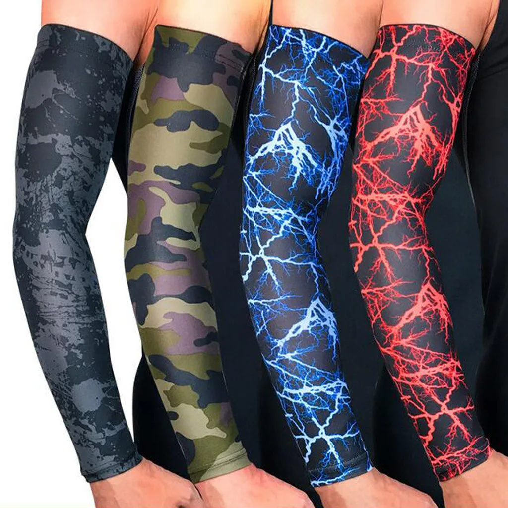 

Outdoor Tattoo Sleeve UV Sun Protection For Cool Summer Print Arm Sleeves Compression Elastic Arm Warmer