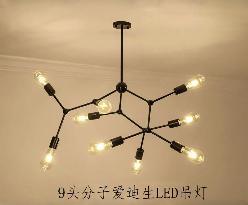 

Retro Industrial Hanging Spider Lamp Modern Lighting, Adjustable Loft Light For Living Room Shop Lamparas De Techo Colgante