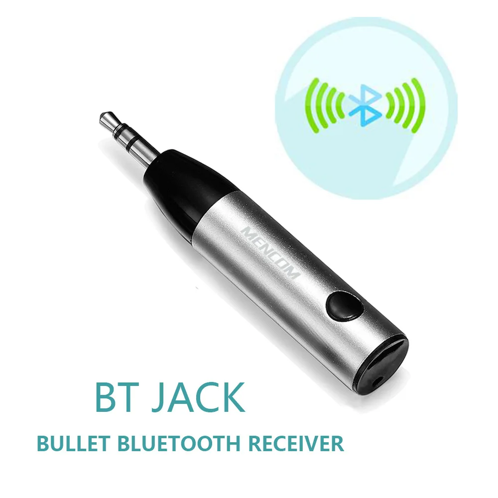 YMDX Mini Wireless Bluetooth Car Kit 3 5mm Jack Bluetooth Audio Receiver Adapter AUX with Mic for Speaker Headphone PC computer