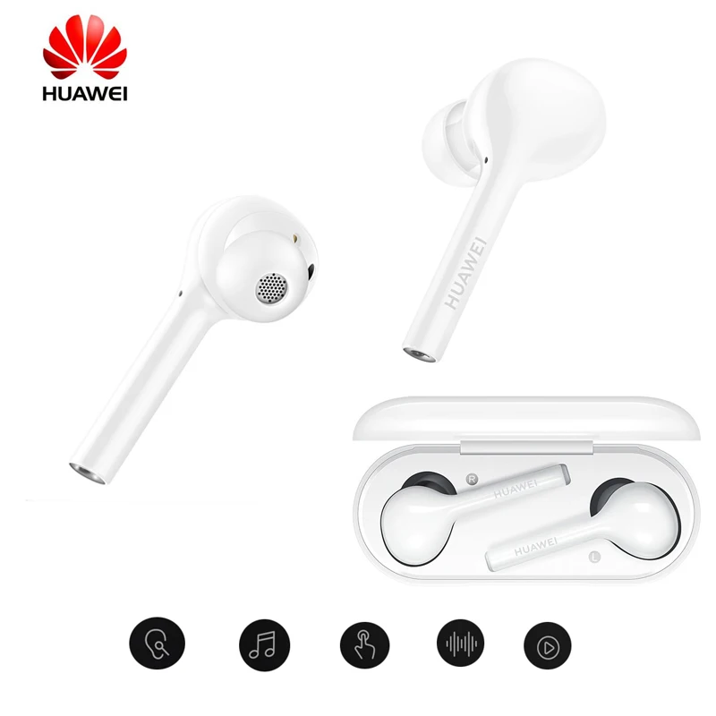 

In stock HUAWEI FreeBuds Wireless Bluetooth Earphone with Mic Music SportFashion Touch Headset Handfree Dynamic+Balance