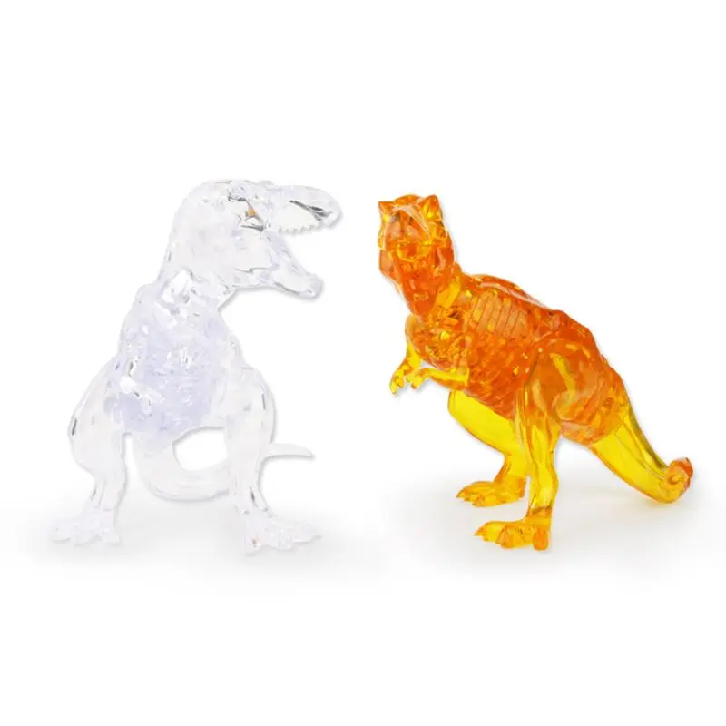 

50pcs/set 3D Crystal Puzzle Dinosaur Jigsaw Model Building Blocks DIY Game Children Educational Toys Gift