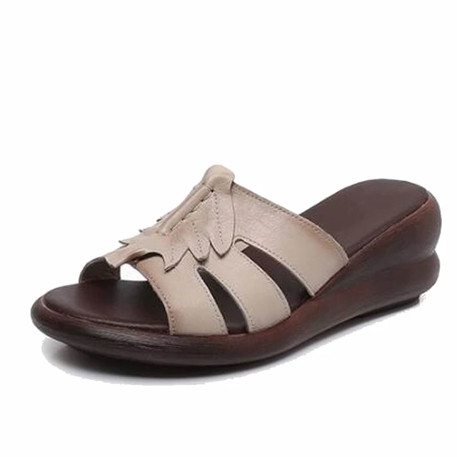 slippers for the elderly woman