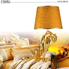 Современная роскошная настольная лампа Jaguar с покрытием для спальни, гостиной, украшенная настольная лампа, роскошная вилла, украшение для отеля