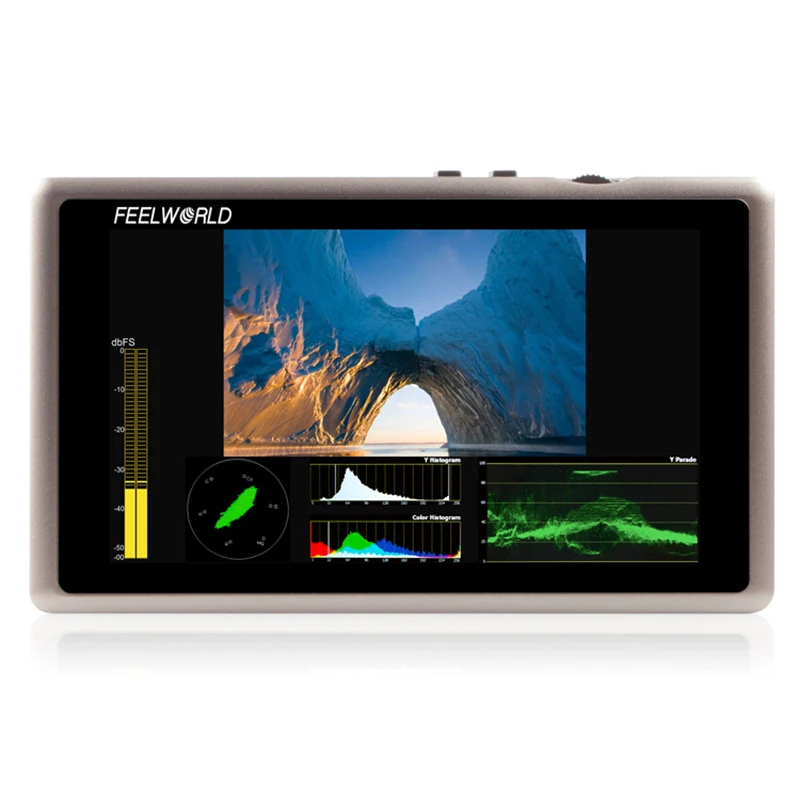 Feelworld G55 Алюминий 5 дюймов Full HD IPS поле для контроля уровня сахара в крови с