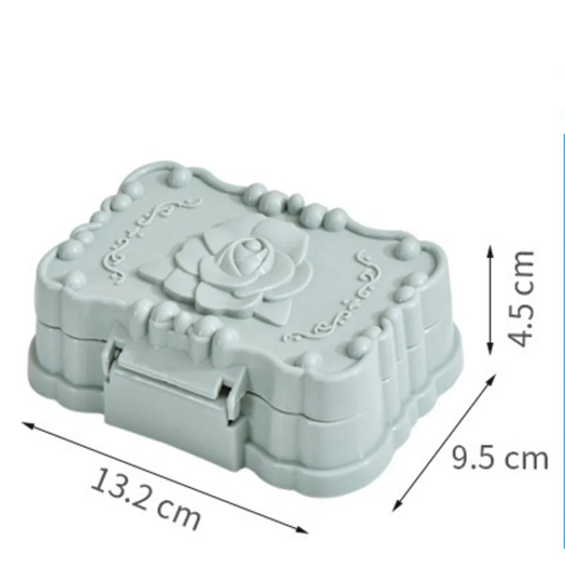 1 шт. мыльница для аксессуаров для ванной комнаты коробка для хранения мыла в форме розы чехол-держатель мыльница с крышкой вода протекает дизайн