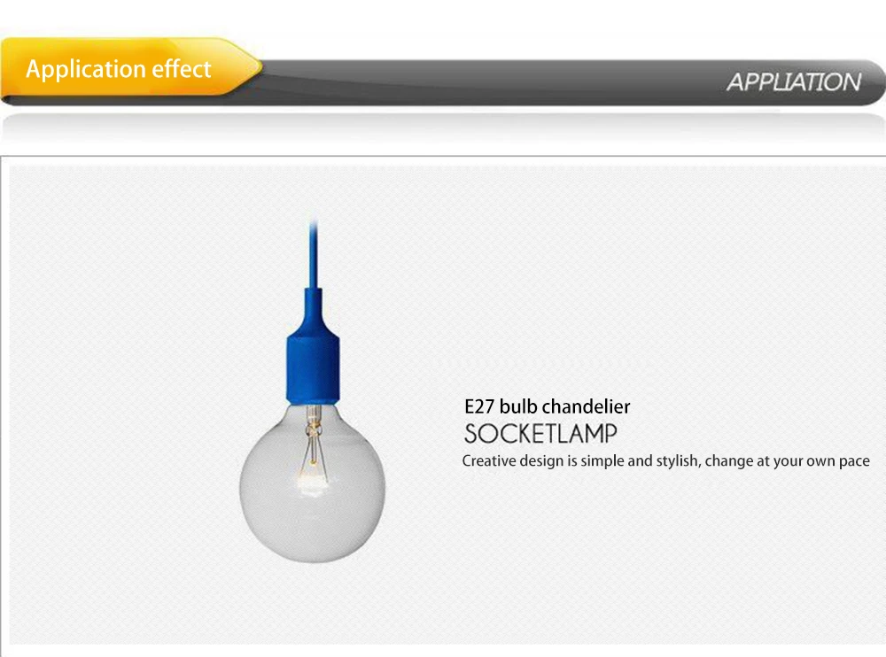 E27 Подвесная лампа база держатель лампы самодельное гнездо красочные силиконовые линии люстра освещение точка резиновый потолочный светильник для дома