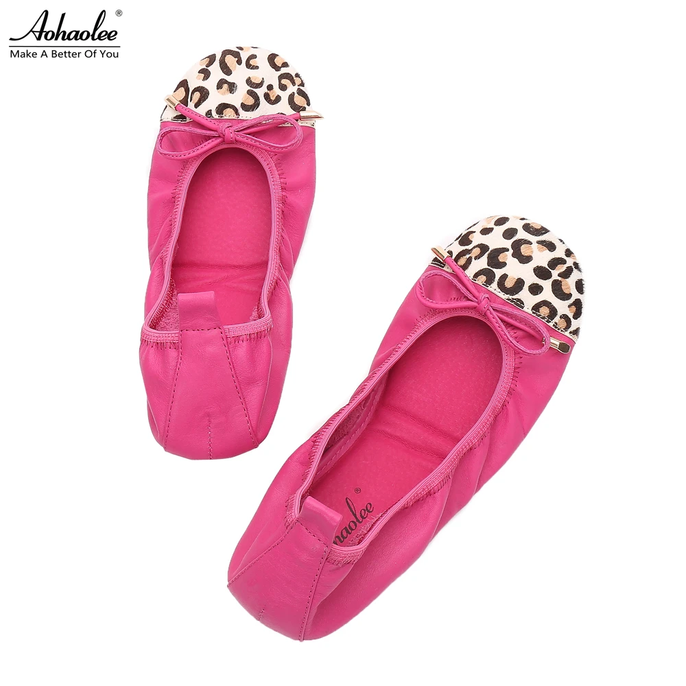 leopard ballerina shoes