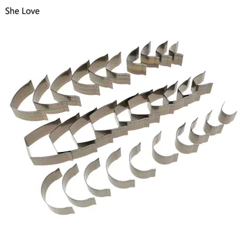 

Chzimade 10Pcs/lot Leather Craft Belt End Flat Sharp End Cutting Die Mould Knife Set Punching Hand Tools Guitar Strap Die Cuts