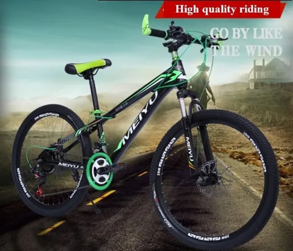 

Bicycle MeiYu Mountain Bike 20/24 inch Tire 21-speed Double Disc Brakes