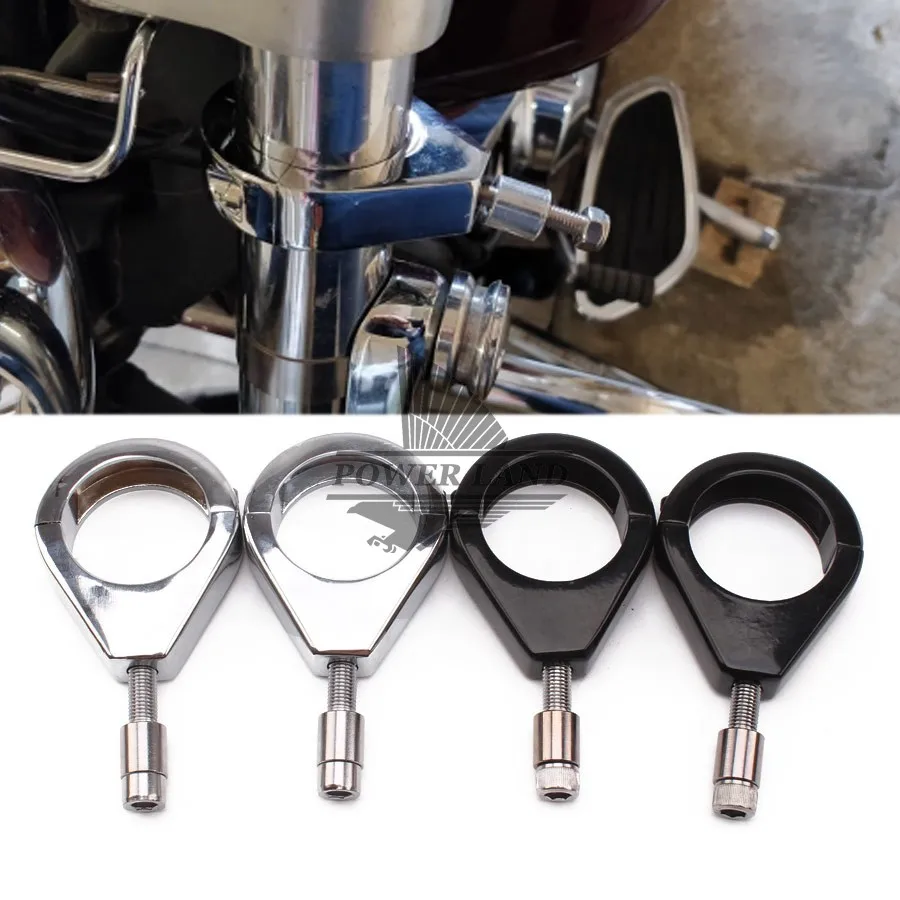 Turn Signal Mount Bracket 49mm Fork Relocation Clamps Mount Indicator For Harley