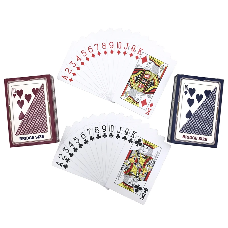 New 2Sets/Lot High Quality Bridge Baccarat Plastic Poker Card Frosting Waterproof Texas Hold'em Playing Cards Board Game 58*88mm