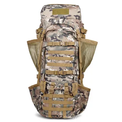 

Outdoor Shoulder Bag Climbing Bag Men's Bags Hiking Waterproof Backpack 120L Camouflage Bag Large Capacity 4 Colors CD50