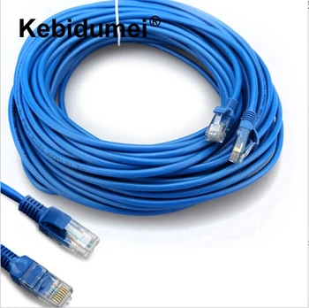 

Newest 27 M 100FT RJ45 For CAT5E For CAT5 Blue Durable Ethernet Internet Network Patch LAN Cable Cord For Computer Laptop router
