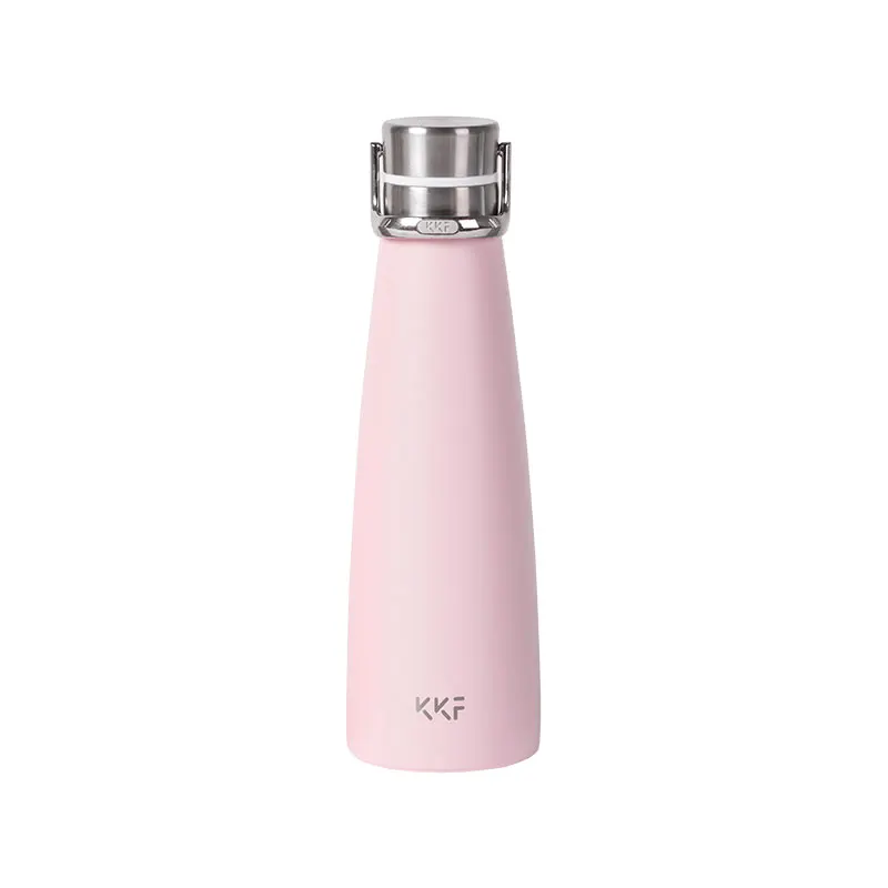 Xiaomi KKF Вакуумная бутылка 24 часа в сутки изоляционная чашка термосы Нержавеющая сталь термос 475 мл кружка для путешествий, Портативный спортивные холодной чашки - Цвет: Pink