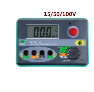 DY30-3 цифровой Телеком тестер изоляции мегометр мегомметр 15/50/100 V 100 M Ом