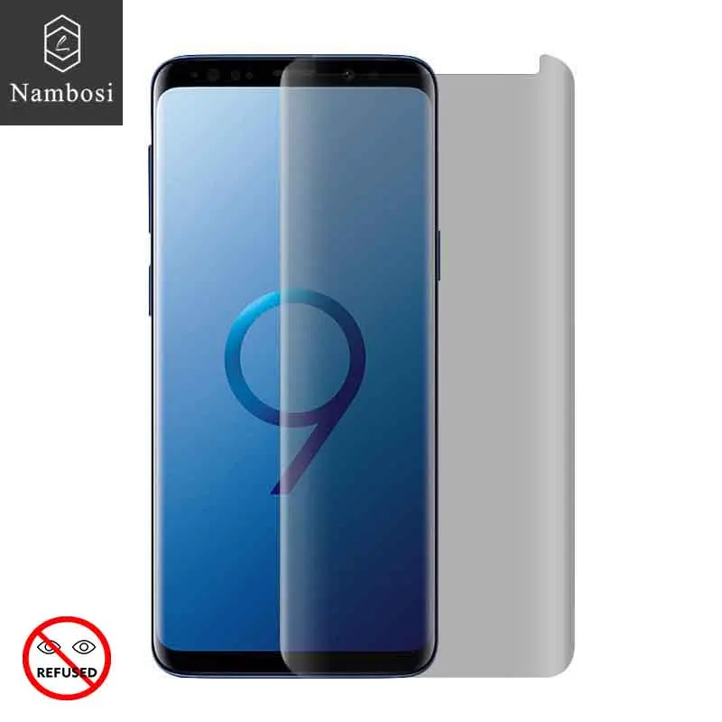 

Nambosi 3D Privacy tempered glass for Samsung S8 S9 Privacy screen protector on Samsung galaxy S8 Plus S9 Plus Anti peeping