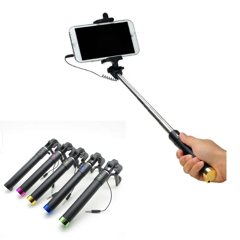 

Mini Handheld Wired Selfie Stick Monopod for Samsung Oneplus Xiaomi Mobile Phone Universal Selfiestick