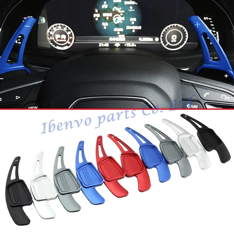

Car Styling Steering Wheel Gear Extension Paddle Shifter For 2017 Audi A3/S3 A4 S4 (B9) A5/S5 Q2 Q5 Q7 TT/TTS Cover Accessories