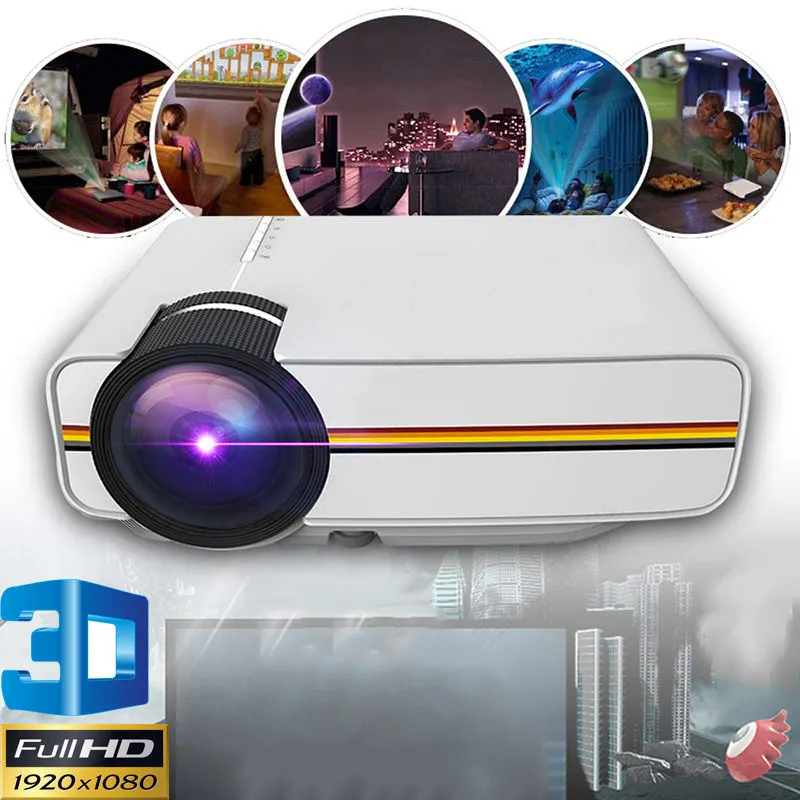 

Mini Household Projector HD 1080P Multimedia LED Video Projector LSMK99