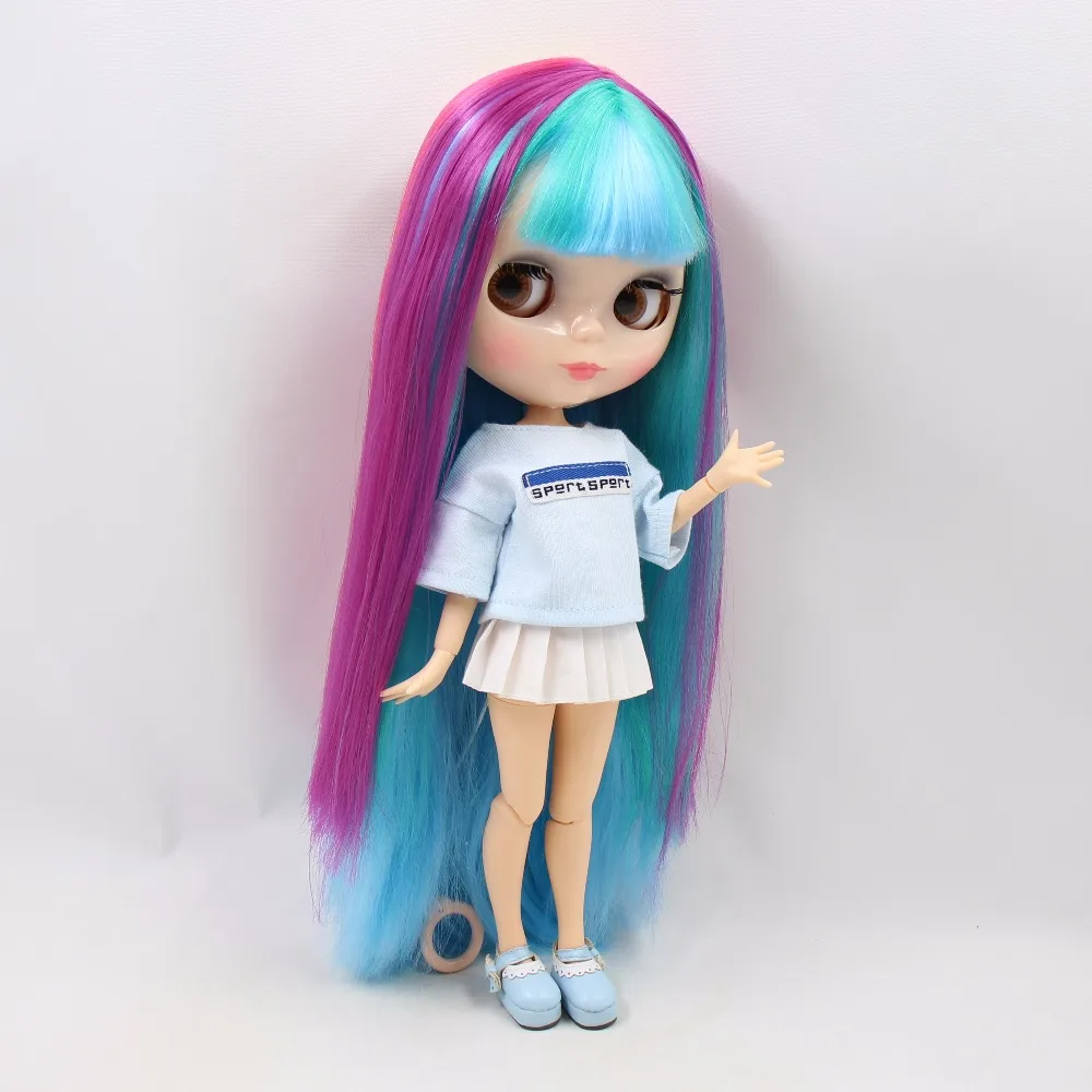 Neo Blythe Doll Multi-Color Hair with Takara RBL Scalp Dome 2