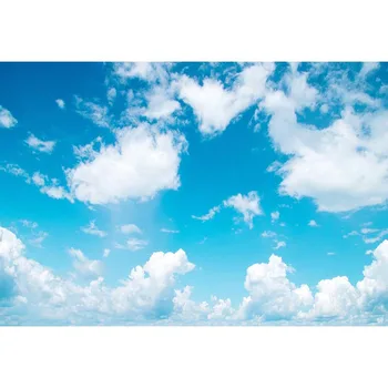 

Vinyl Blue sky white clouds Photo Background Photography Backdrops for children wedding Photo Shoot Studio