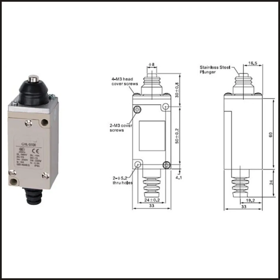 Switch travel omron limit switch 10A, 250V Electrical Safety Key Interlock switch Compact Prewired micro switch HL 5100-in Switches from Lights & Lighting ...