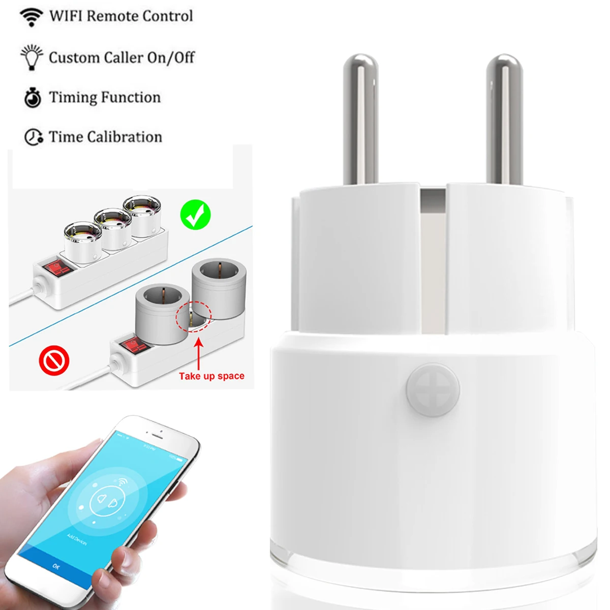 

Smart Plug WiFi Control Smart Switch Socket 45m 10A Power Energy Smart Timing Socket Wireless Outlet Intelligent Control Plug