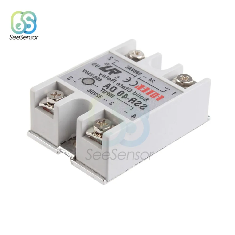 

SSR-40DA Solid State Relay White Alloy Heat Sink SSR-25DA SSR-60DA 25A/40A/60A 250V