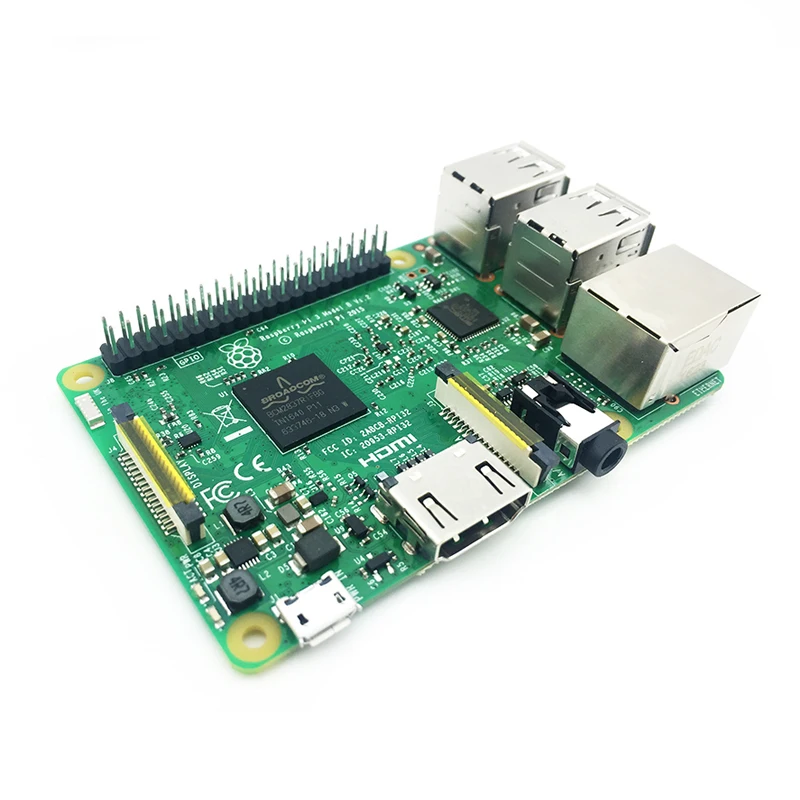  Raspberry Pi 3 Model B Board 1GB LPDDR2 BCM2837 Quad-Core Ras PI3 BPI 3BPI 3 B with WiFi&Bluetooth