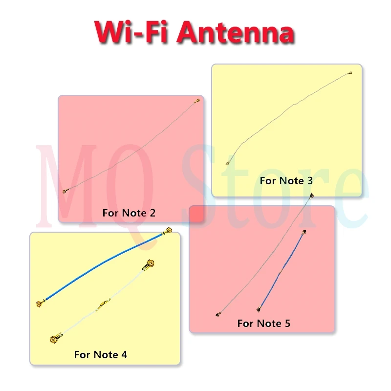 Для Samsung Galaxy Note 2 N7100 3 N900 N9005 4 N910 5 N920 8 N950 Wi Fi антенна гибкий кабель|Шлейфы для