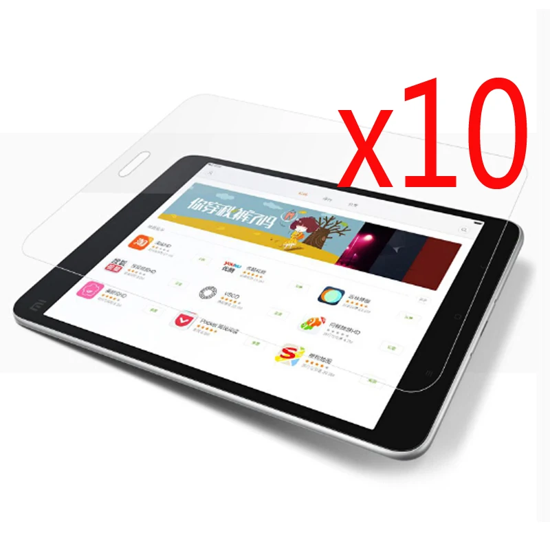 

10x Clear Films + 10x Clean Cloth, LCD Screen Protector Films Protective Film Guards For Xiaomi Mipad 2 Mi Pad 2Gen 7.9" Tablet