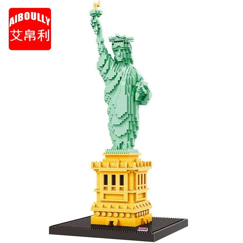 

Balody 16091 Architecture Statue of Liberty 3D Model 2510pcs DIY Diamond Mini Building Blocks Bricks Assembly Toy