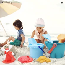 Красочные Мягкие резиновые песок пляж игрушки для песка для детей пляж песок замок Лопата мультфильм милый плесень Творческий просветить игрушки подарки
