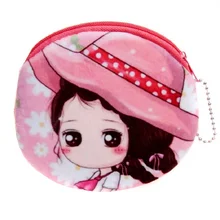 Плюшевый мультяшный принт, женские шорты, кошелек, мини кошелек для монет, маленькая сумка для денег, bolso mujer bolsa carteira feminina для девочек