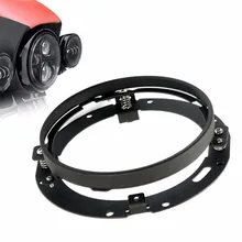 Schwarz 7 “Runde Halterung Daymaker Scheinwerfer Ring Halterung für 7 Zoll Motorrad Harley Davidson Scheinwerfer