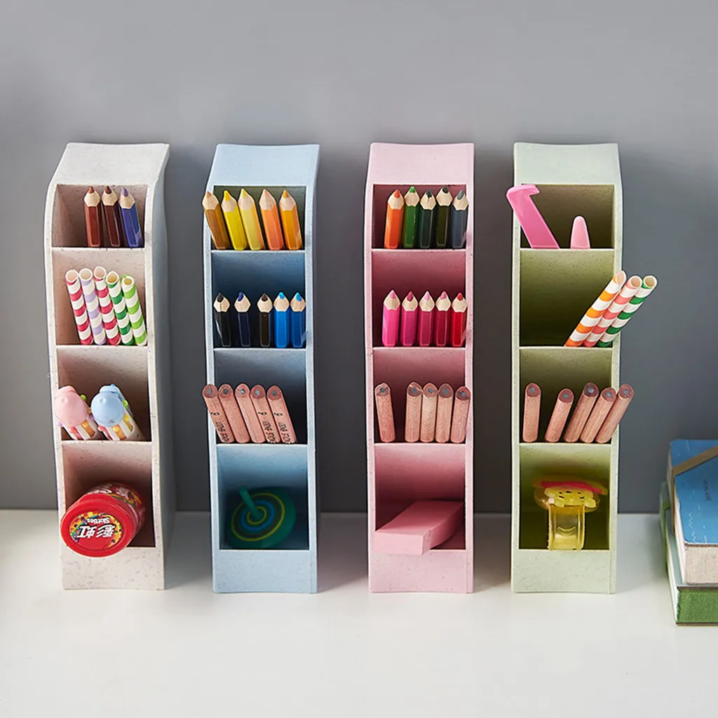 

Desk Pen Organizer Holder Office Pencil Mesh Desktop Storage