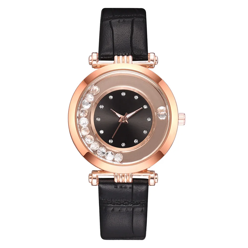 

2019 Fashion Luxury Temperament Lady leather Band Belt Diamond Watch Women Quartz Wristwatch bracelet Relogio Feminino Watches