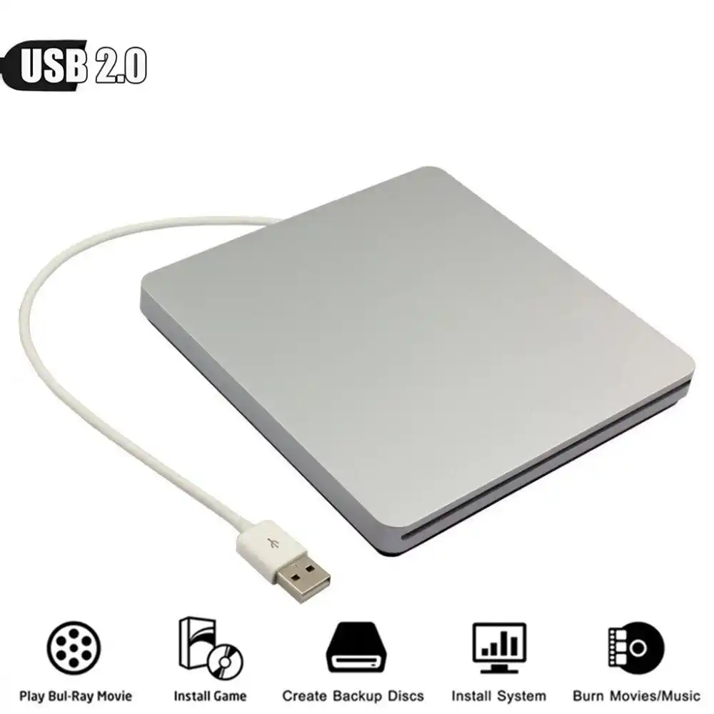 USB 2.0 External CD//DVD Drive for Acer Aspire 1830t-68u118 Timelinex