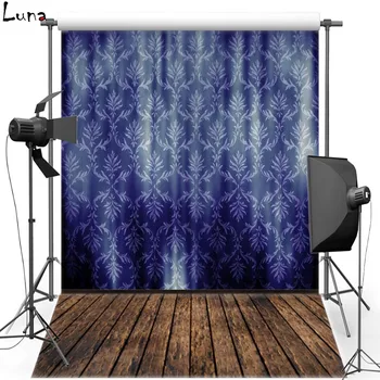 

MEHOFOTO Damask Wall Vinyl Photography Background For Wedding Wood Floor Photo New Fabric Flannel Background Photo Studio 2121