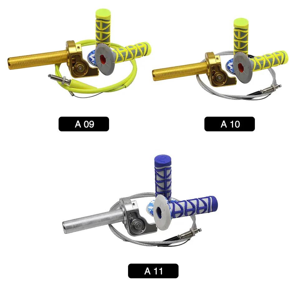 Alconstar-CNC алюминиевая 7/" рукоятка управления дроссельной заслонкой на руле Грипсы и кабельные и ручные Грипсы подходят для мотоцикла ATV Motorcross Dirt Bike GY6 скутер