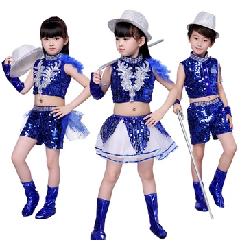 

Children's Performing Dresses Dancing Dresses Girls'Pengpeng Skirt and Skirt Segments New Modern Jazz Dance Performing Dresses