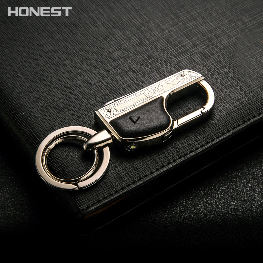 Бренд HONEST брелок для мужчин металлический рельефный эффект бизнес автомобильный