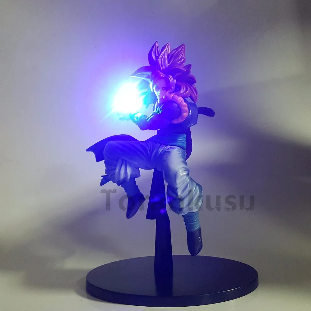 Dragon Ball Z Action Figures Gogeta Super Saiyan Power Up Anime Dragon Ball Super Goku Vegeta Fusion Model Toy Dbz Led Lights The Got Store