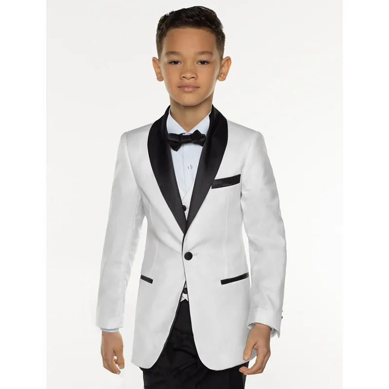 White Boy Suit Set Kids Boy Suits for Weddings Prom Suits Children