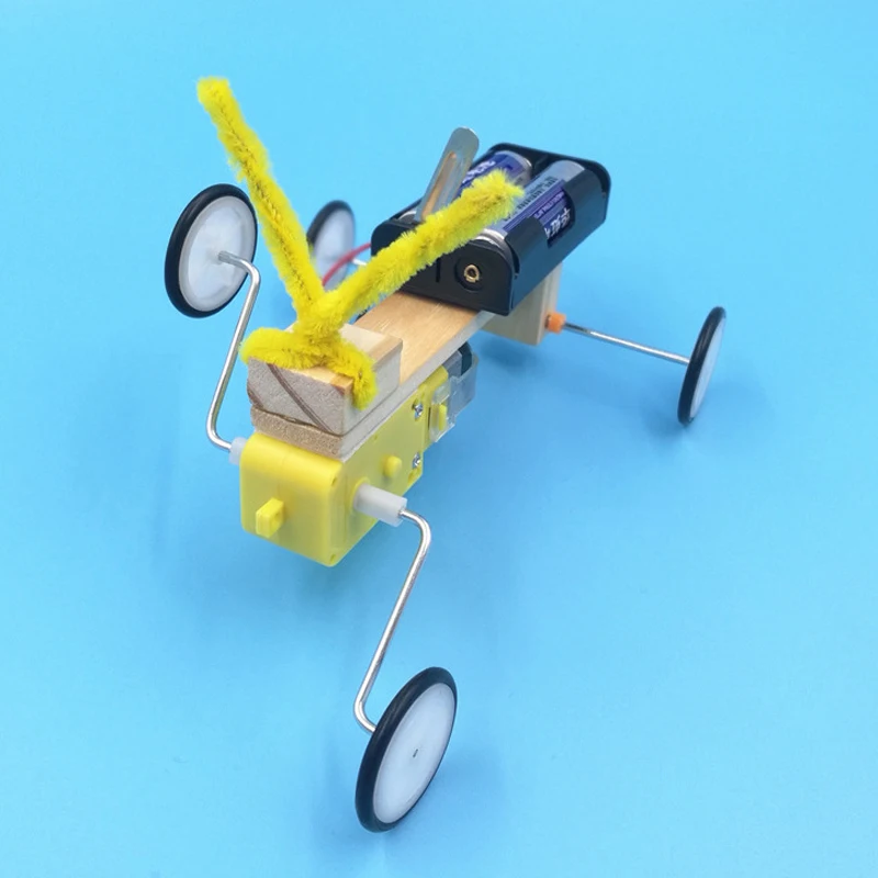DIY деревянная рептилия модель Электрический Робот Дети научный эксперимент игрушки Дети Ранние развивающие креативные игрушки Монтессори