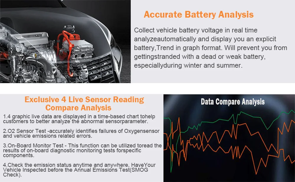 Autophix OM129 OBD2 автомобильный сканер в португальский двигатель EVAP считыватель кода батареи PK AD510 автомобильный диагностический инструмент Бесплатное обновление